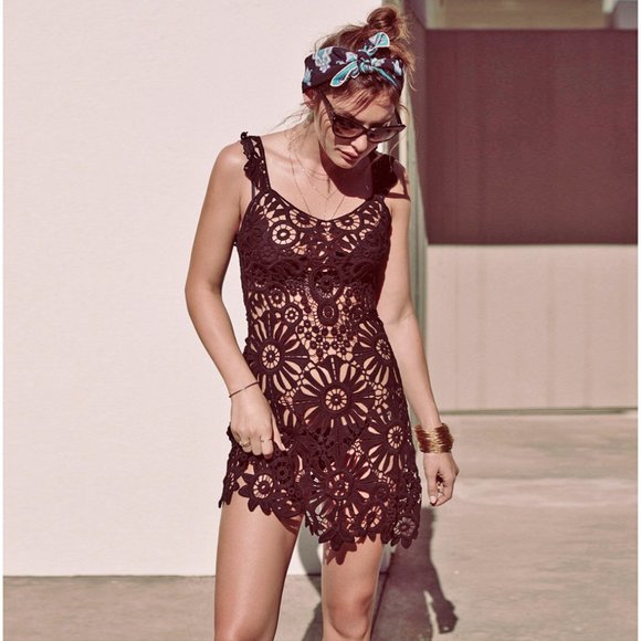 For Love And Lemons Dresses & Skirts - [SOLD] FLL “Riviera” crochet coverup LBD—LIKE NEW